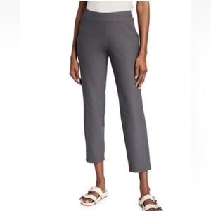 Eileen Fisher Washable Stretch Crepe Slim Fit Ankle Length Pant size XL